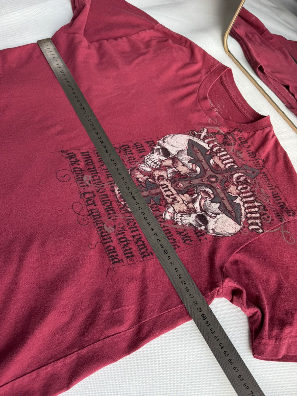 Ken Carson Affliction Ken carson Style Grunge Skull Tee Red L size Goth Size US L / EU 52-54 / 3 - 16 Thumbnail