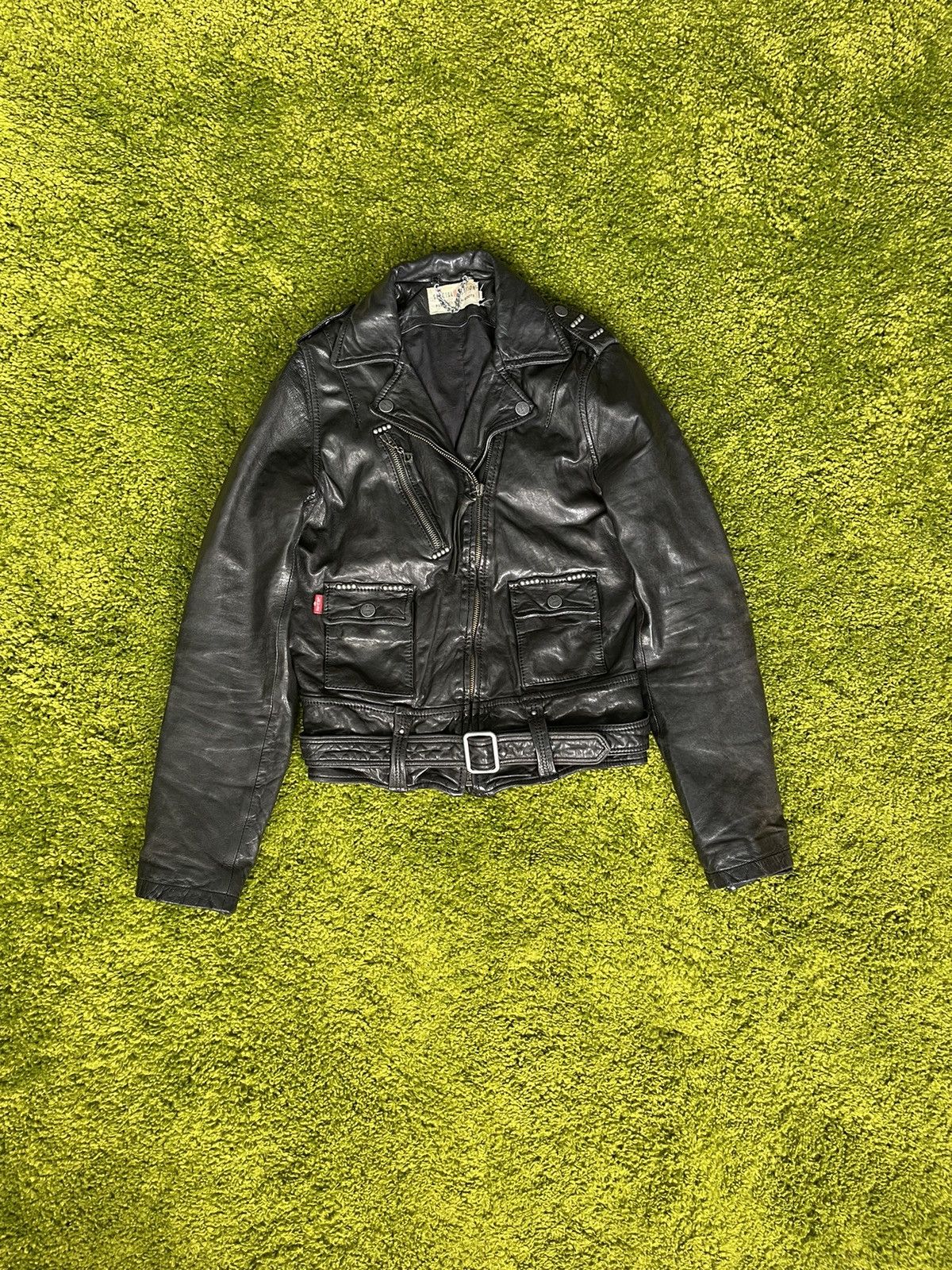 Genuine Leather 00s Smooth Handprinted Leather Jacket | Grailed
