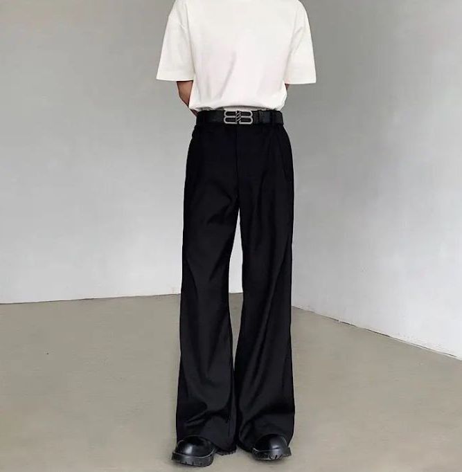 Japanese Brand Pleated Men's Suit Pants Casual Stylish Size US 33 - 4 Thumbnail