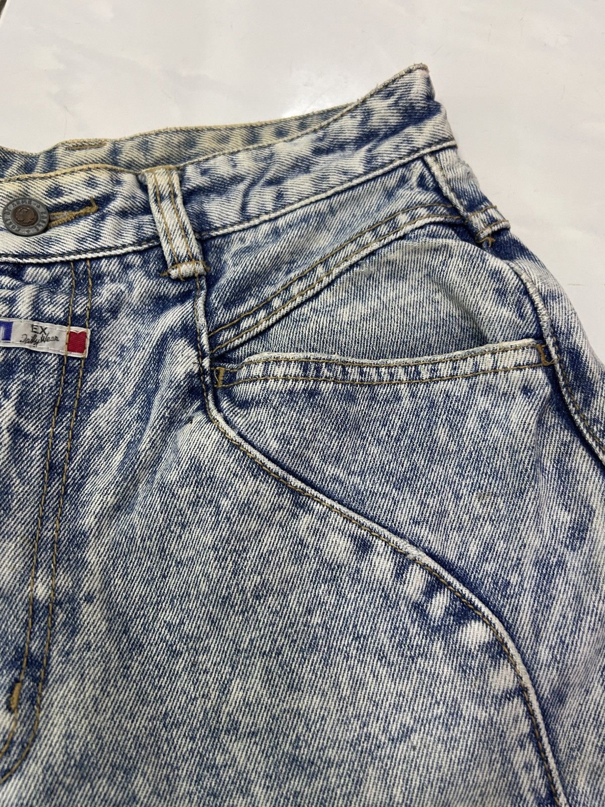 Japanese Brand × Vintage 💥Vintage Japanese Denim Mud Wash Ripped Jeans Size US 27 - 15 Thumbnail