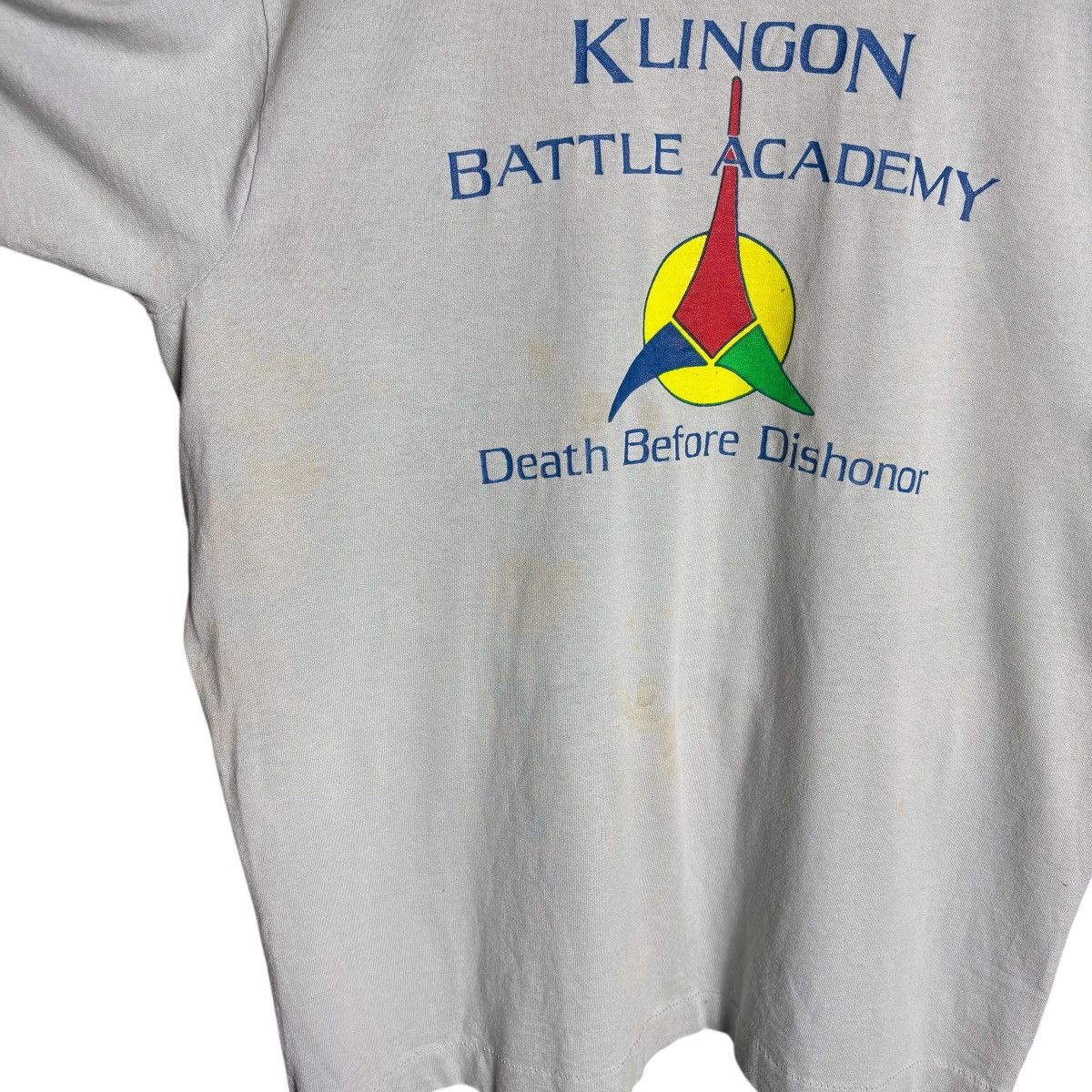 Vintage Vintage 80s Star Trek Death Before Dishonor Movie T-Shirt Size US L / EU 52-54 / 3 - 6 Thumbnail