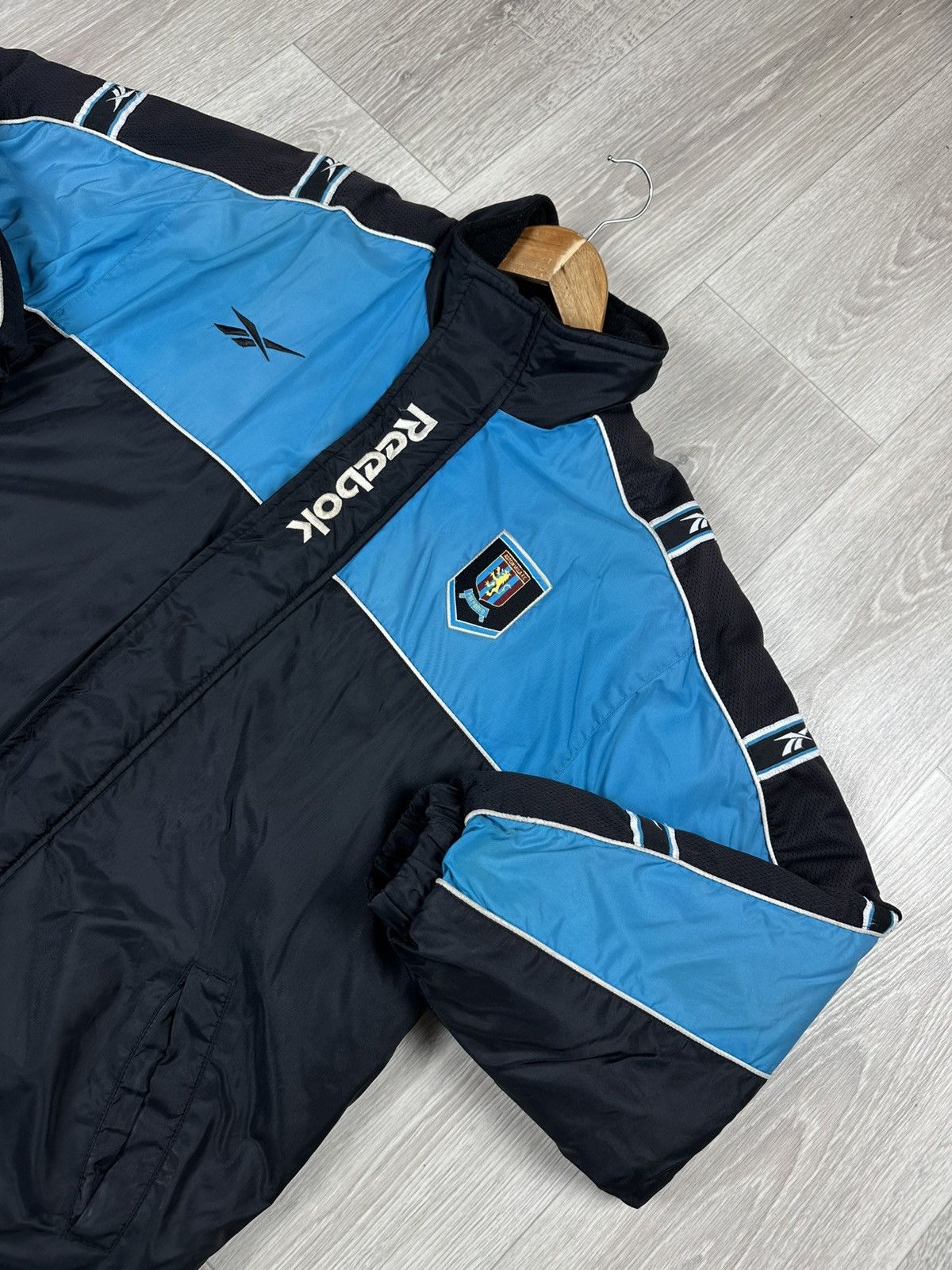 Reebok × Vintage Aston Villa football jacket 1998-99 Reebok Black Blue Adults Size US M / EU 48-50 / 2 - 2 Thumbnail
