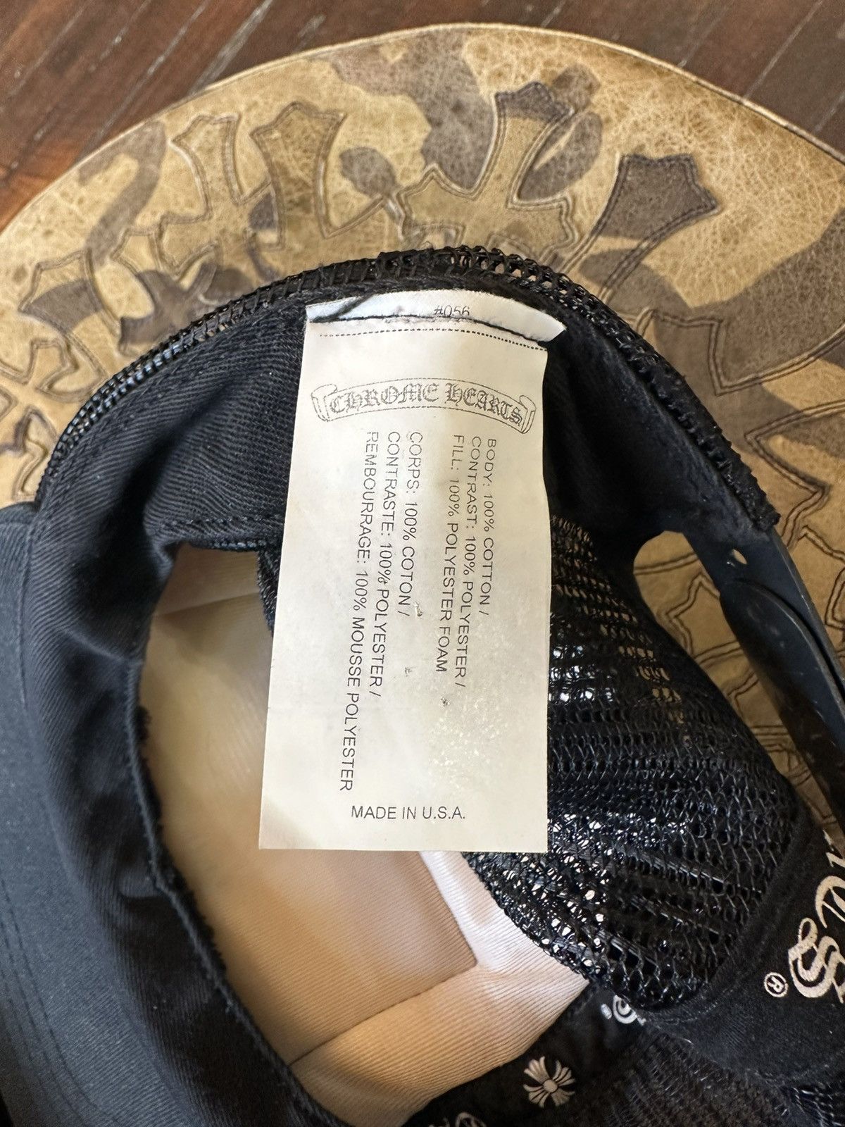 Chrome Hearts CHROME HEARTS THRASHED TRUCKER HAT Size ONE SIZE - 3 Thumbnail