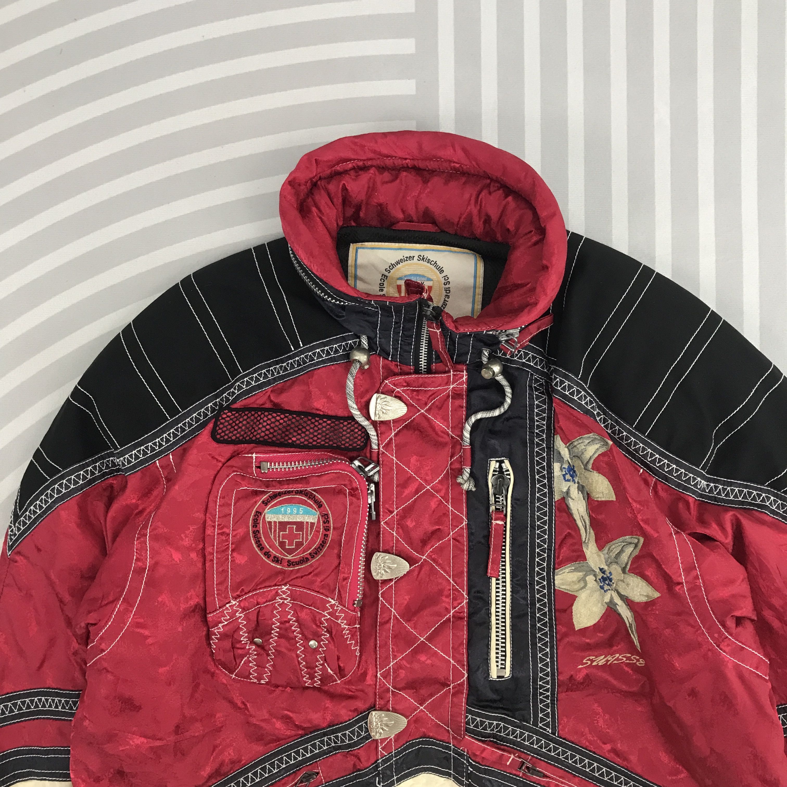 Japanese Brand × Ski-Doo × Vintage Vintage Schweizer skichule Rare Design ski Jacket Size US L / EU 52-54 / 3 - 2 Thumbnail