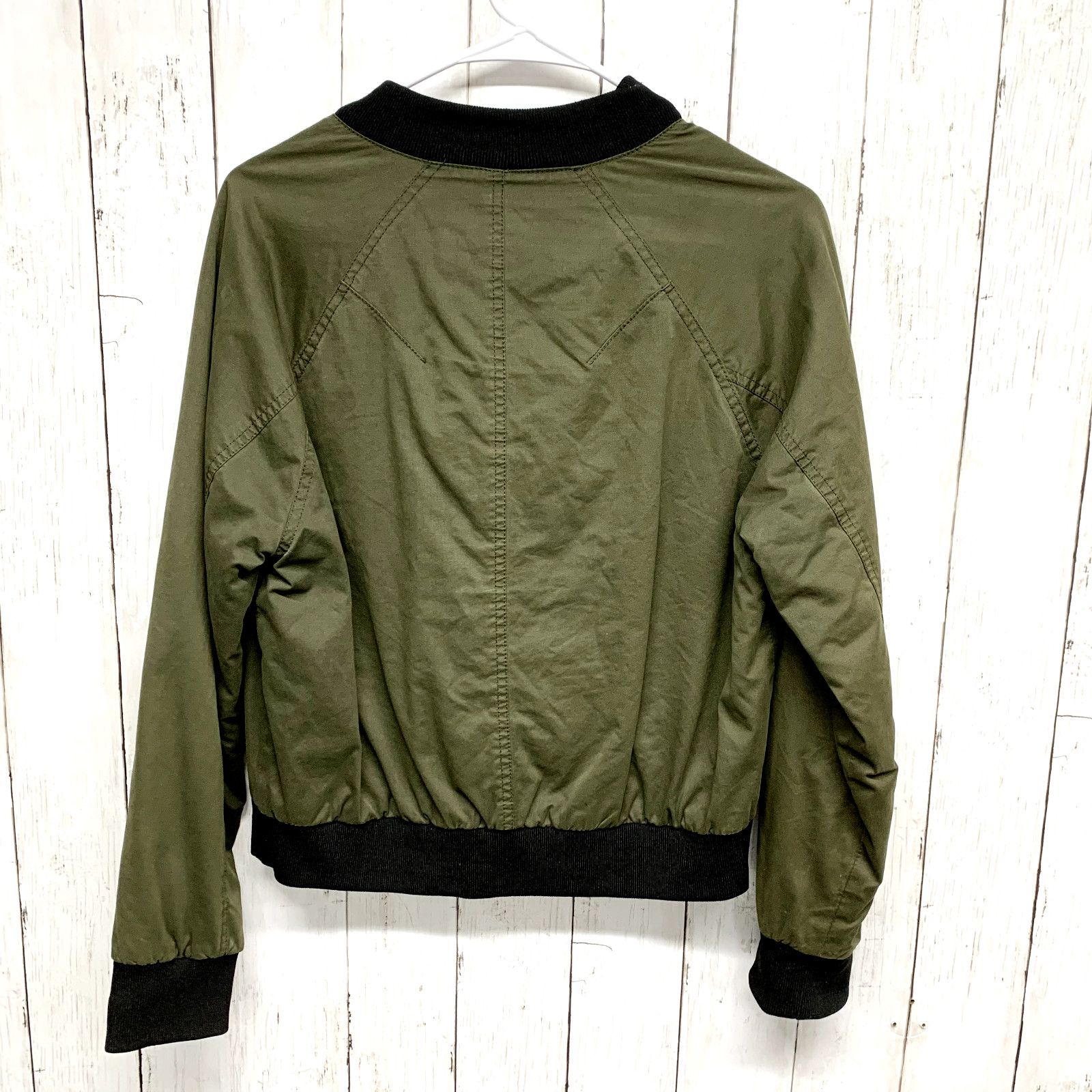 Superdry Superdry MS Khaki Full Zip Hunter Green Bomber Jacket Coat Size M / US 6-8 / IT 42-44 - 3 Thumbnail