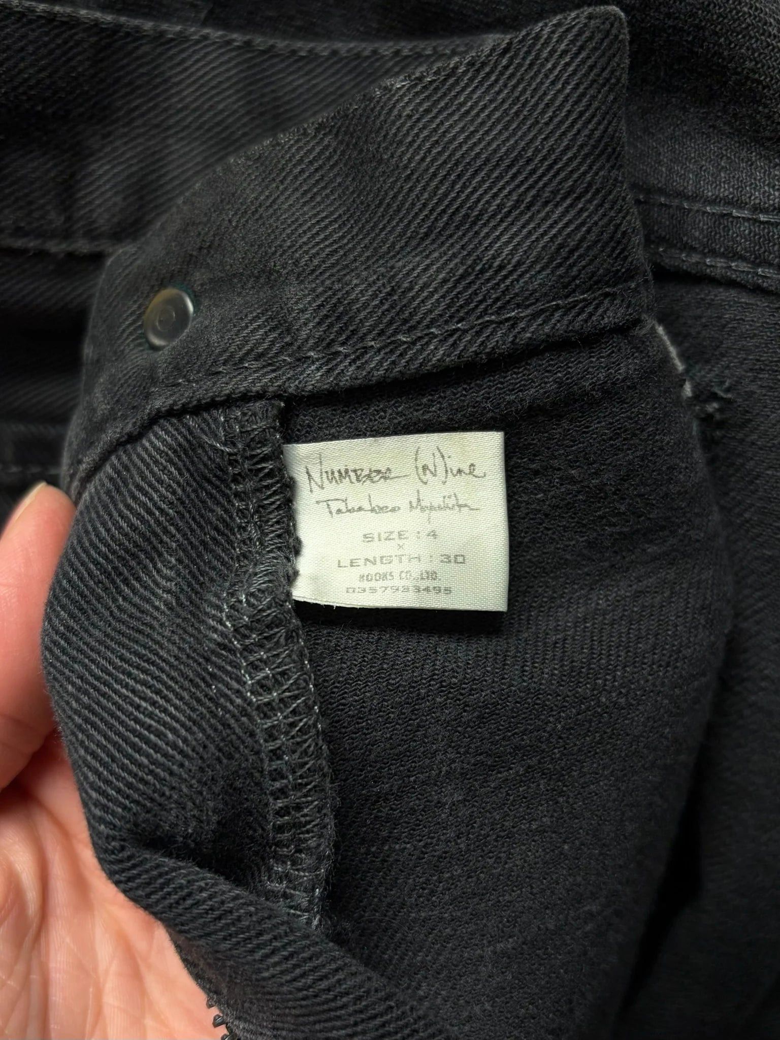 Number (N)ine AW2004 Number (N)ine ‘Give Peace a Chance Patchwork Denim Size US 30 / EU 46 - 5 Thumbnail