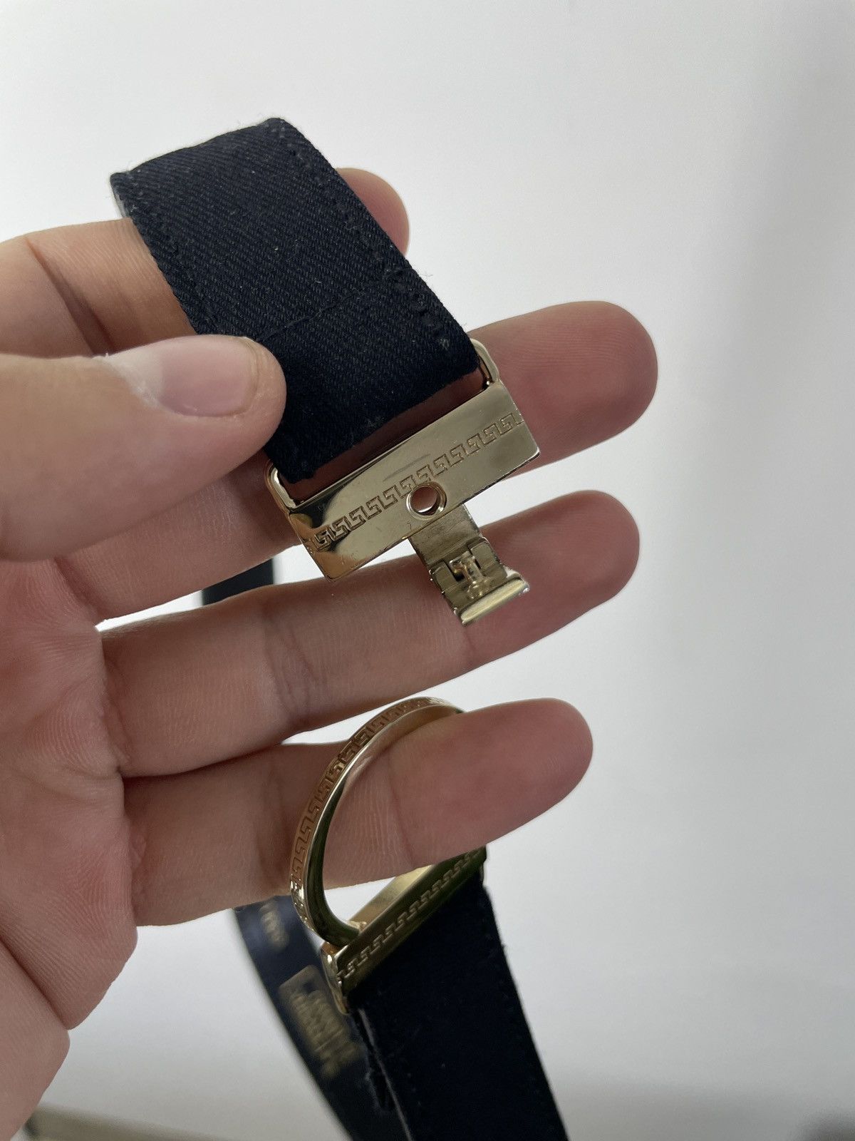 Versace Vintage Gianni Versace Leather and cotton belt Size ONE SIZE - 5 Thumbnail