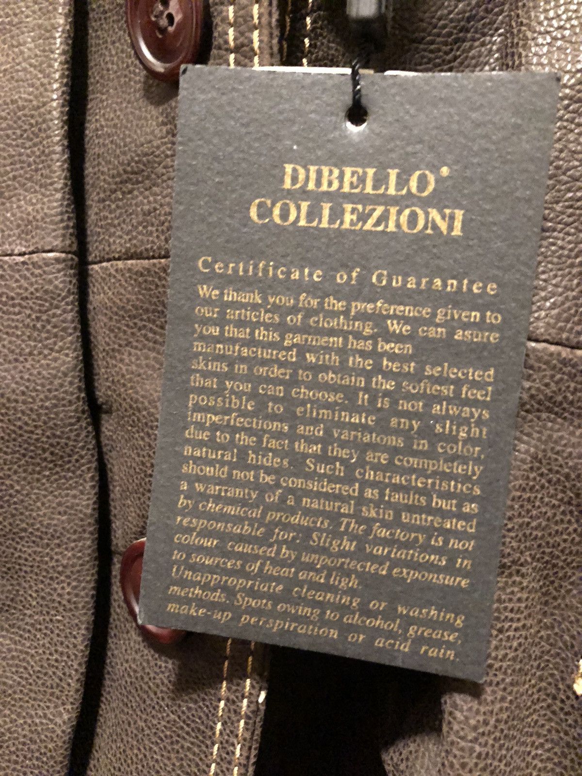 Other Di Bello Collezione Brown Lambskin Leather Jacket Size US XL / EU 56 / 4 - 5 Thumbnail