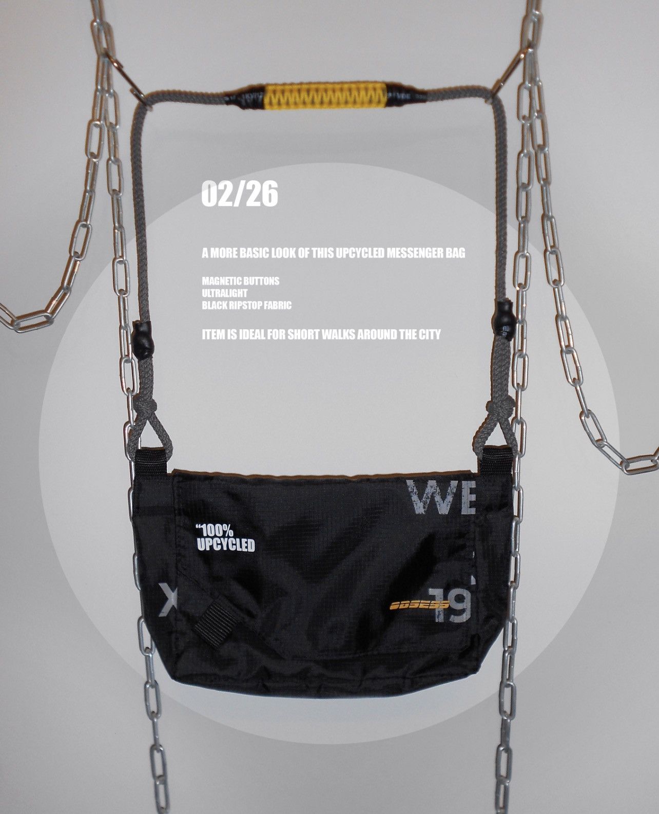 Other RIPSTOP MESSENGER BAG UPCYCLE BY OBSESS UPCYCLING ATELIER Size ONE SIZE - 1 Thumbnail