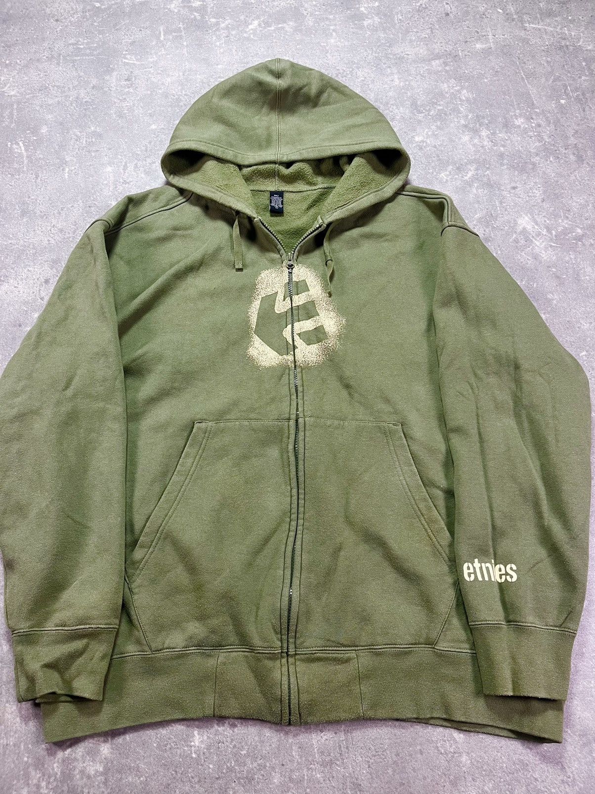 Etnies 00s Etnies Big Logo Printed Baggy Y2K Zip Hoodie XL XXL Size US XL / EU 56 / 4 - 6 Thumbnail