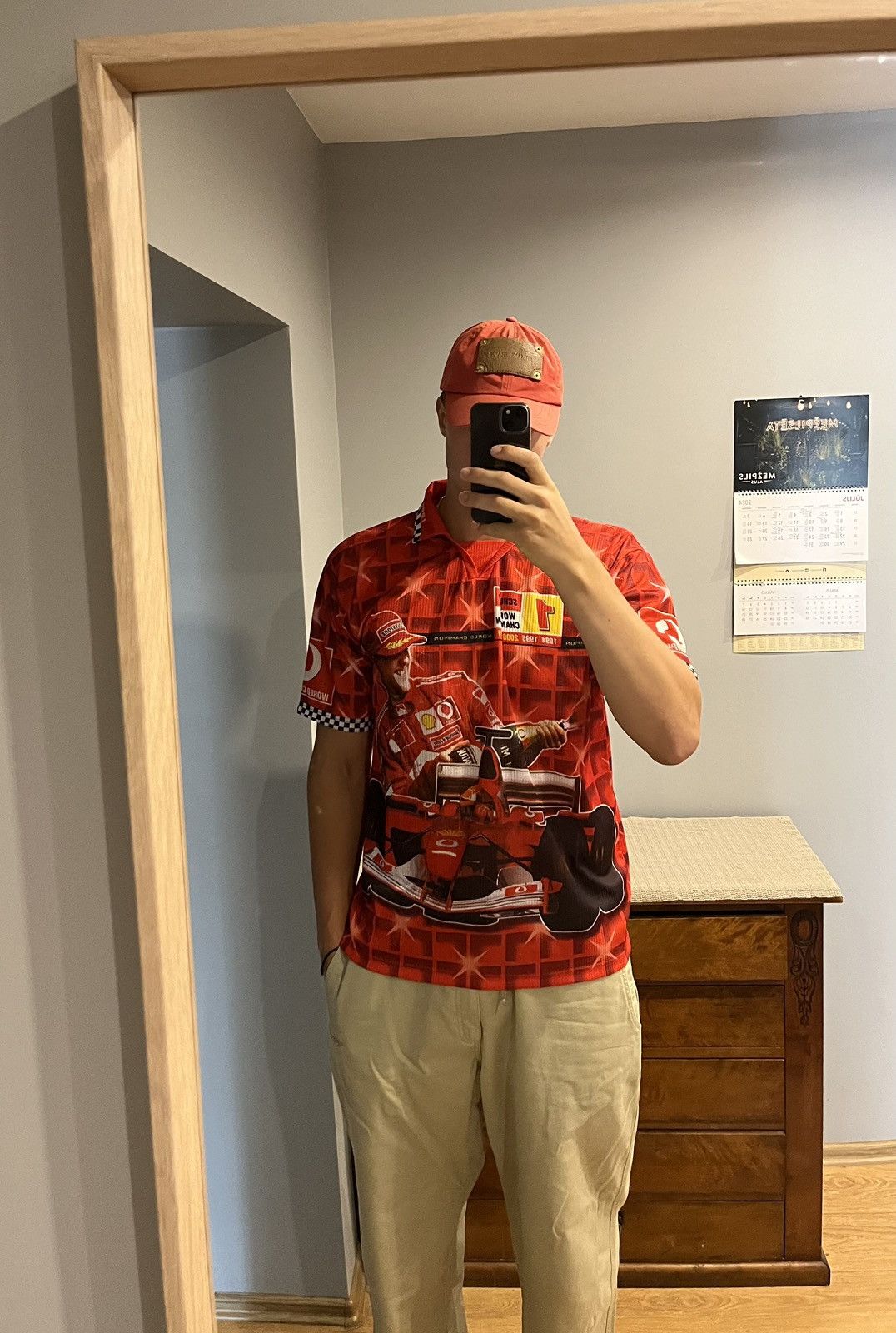 Vintage vintage Ferrari x Michael Schumacher 🇮🇹 fan shirt Size US XL / EU 56 / 4 - 1 Thumbnail