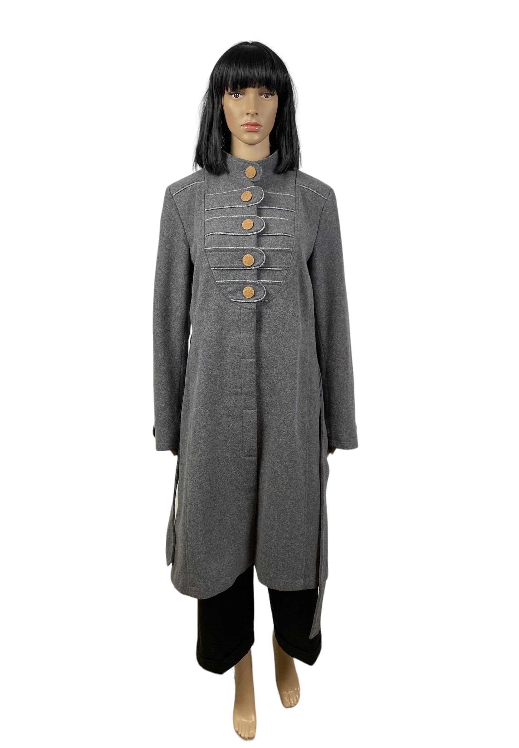 Designer Stella Nova Wool-Cashmere Belted Coat size 42 Size M / US 6-8 / IT 42-44 - 14 Thumbnail