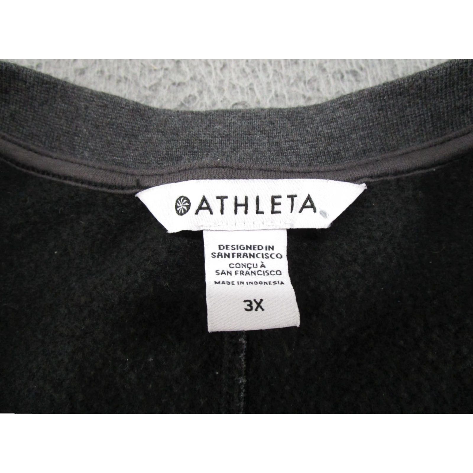 Athleta Athleta Sweatshirt Womens 3X Gray Fleece Zip Pocket Crewneck Pullover Plus Size 982561 Size XXL / US 16-18 / IT 52-54 - 2 Thumbnail