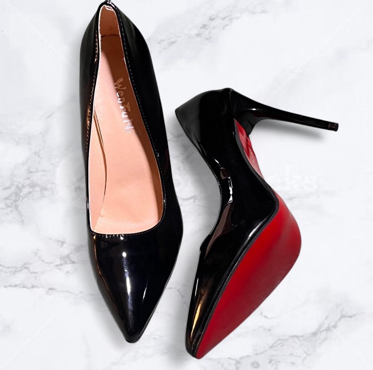 Other Black patent leather pointed toe pumps Size US 10 / IT 40 - 5 Thumbnail