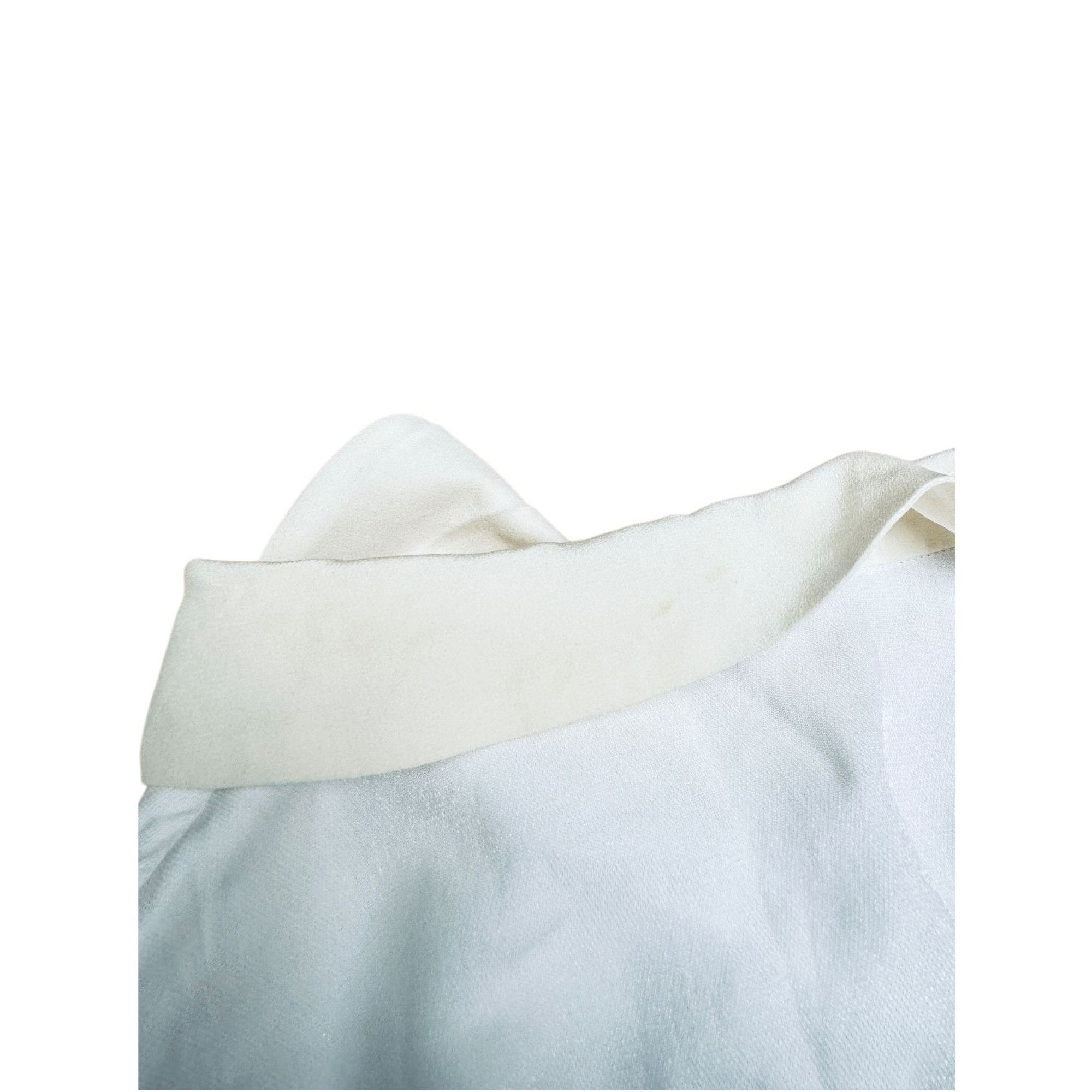 Miu Miu White viscose shirt with ruffled collar Size M / US 6-8 / IT 42-44 - 5 Thumbnail