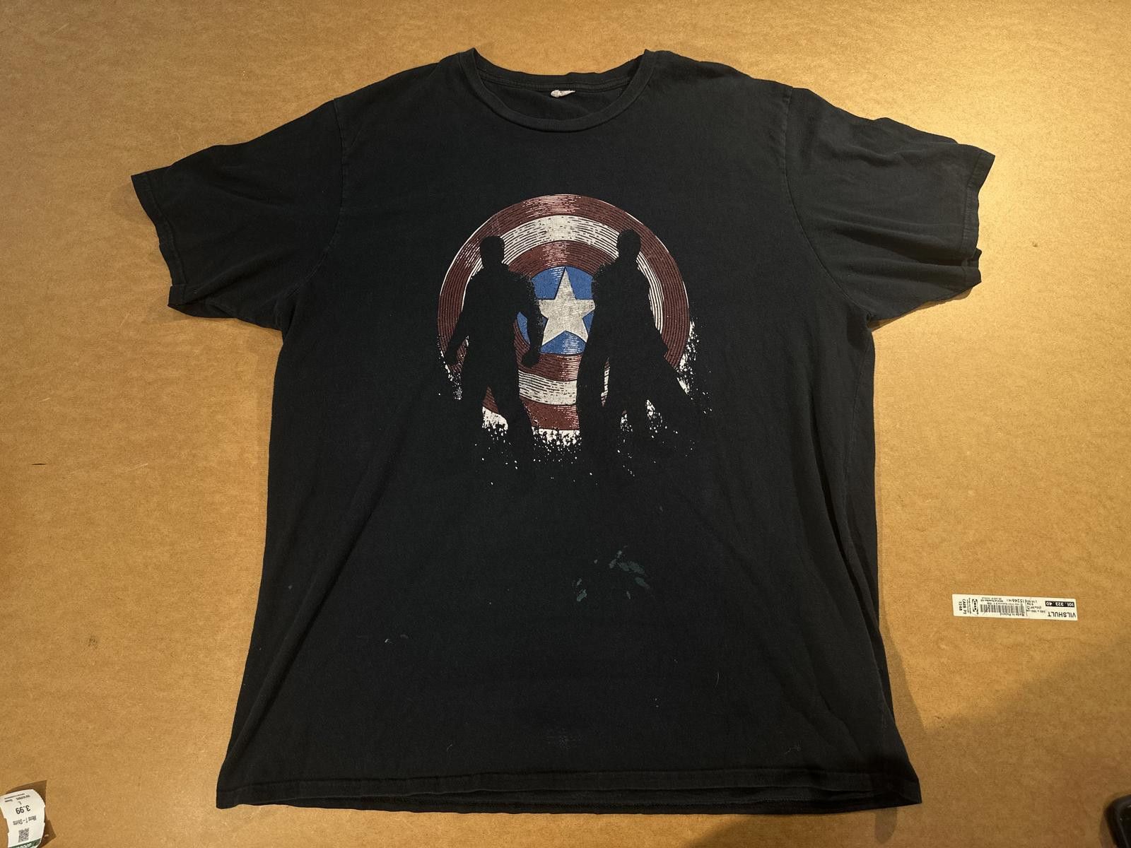 Marvel Comics Captain America x Winter Soldier Shield Logo Men's Large Size ONE SIZE - 1 Thumbnail
