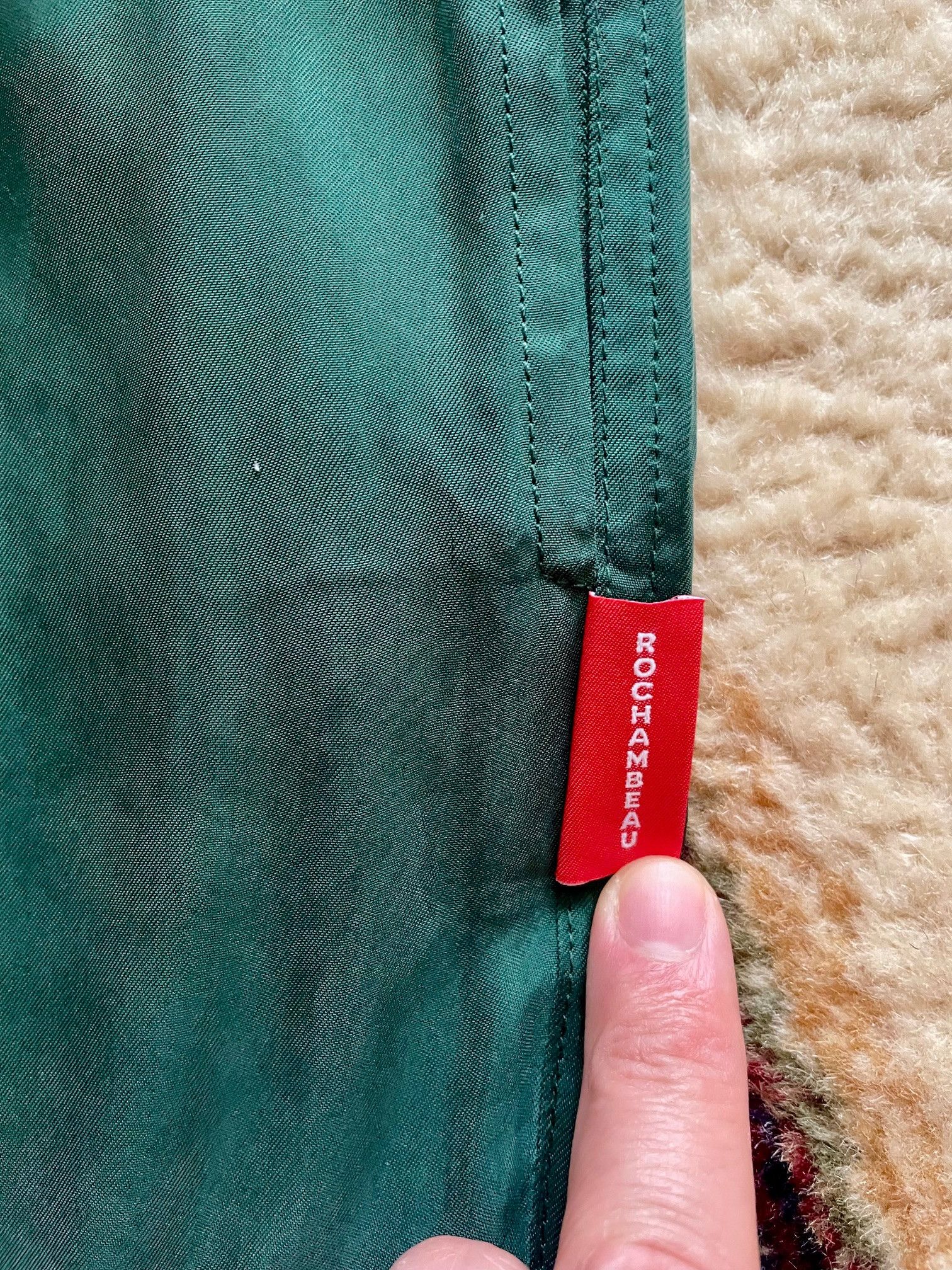 Rochambeau Cupro Silky Sweatpants Emerald Green Size US 32 / EU 48 - 3 Thumbnail