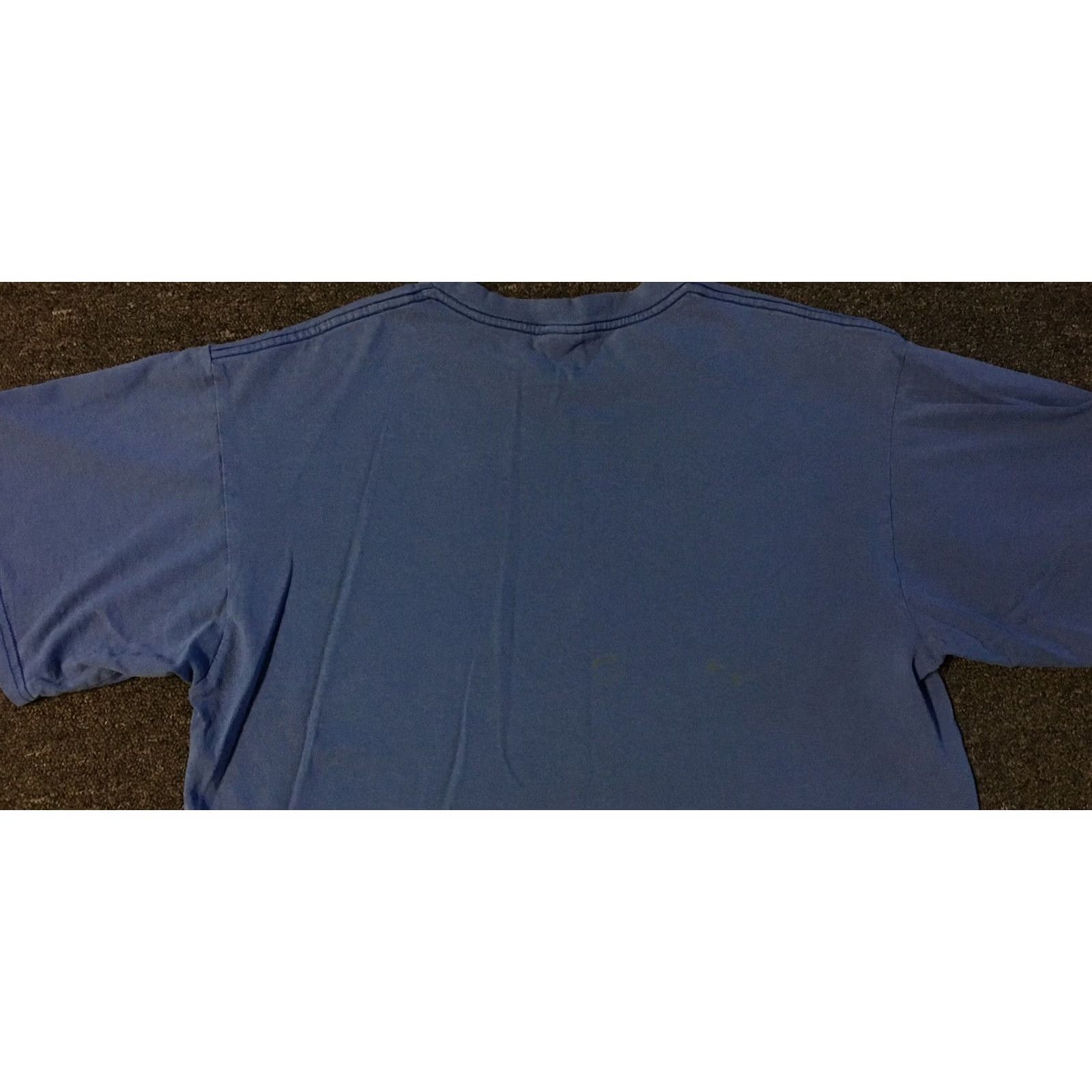 Nike VINTAGE Nike Faded Swoosh Shirt M Blue 80s 90s Grunge Hip Hop Rap Track & Field USA Swoosh Mens Shirt Size US M / EU 48-50 / 2 - 6 Thumbnail