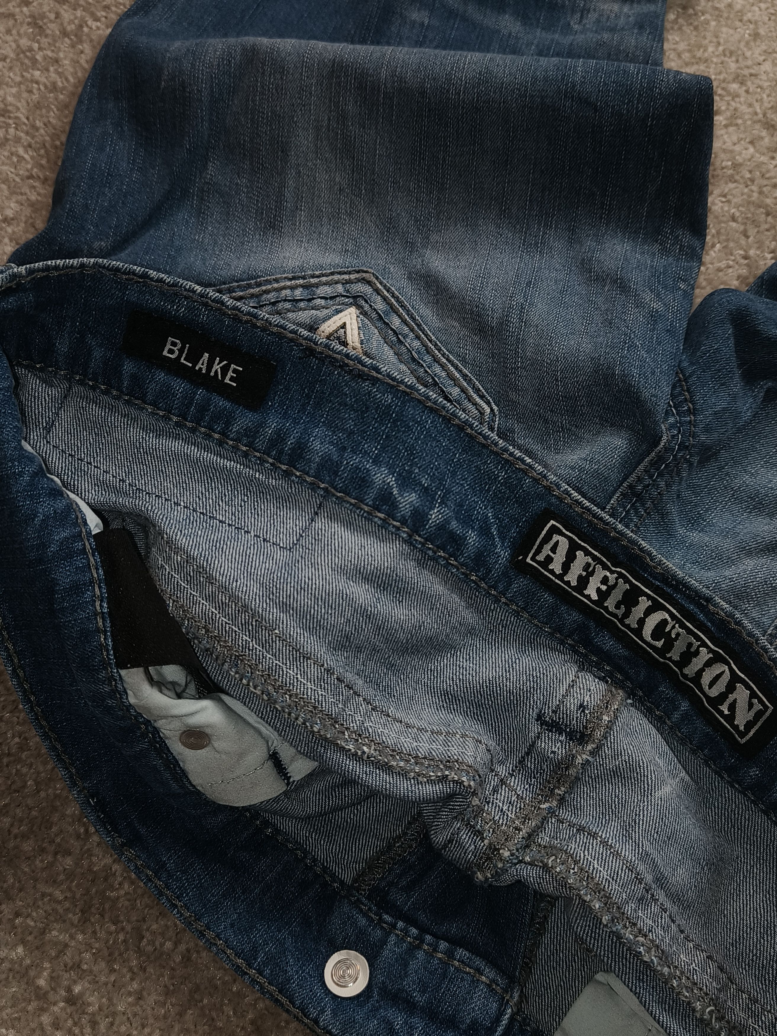 Affliction Affliction Blake Jeans Medium Wash Signature Pocket Size US 34 / EU 50 - 5 Thumbnail