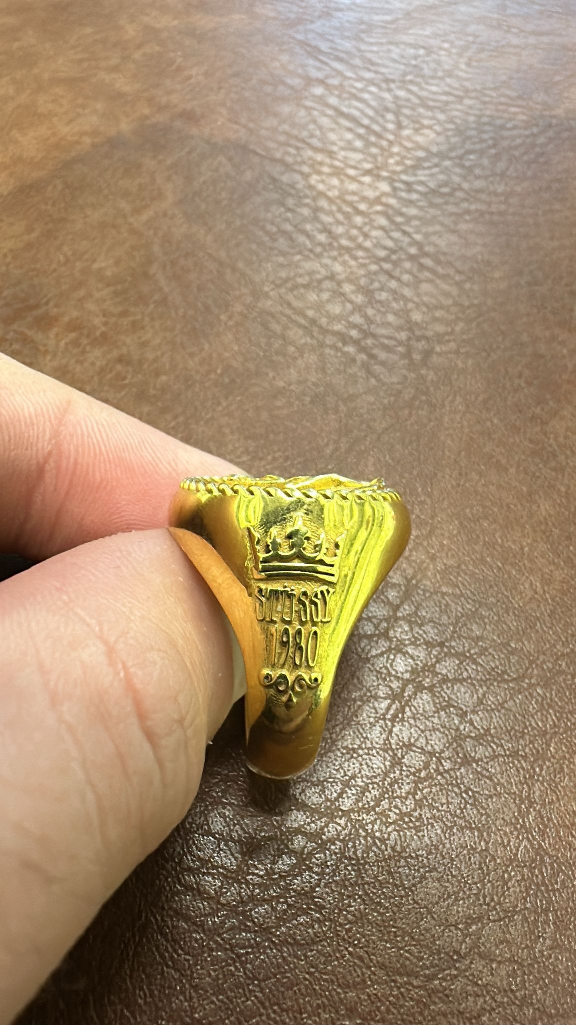 Jewelry × Stussy × Vintage CC000021 Size: 6 / Stüssy 40th Anniversary Ring in Gold Size ONE SIZE - 6 Thumbnail