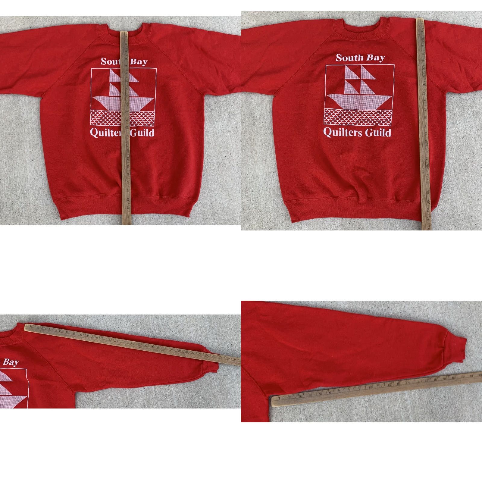 Hanes VINTAGE Hanes Raglan Graphic Sweatshirt Shirt Pullover Mens L Red USA Made In USA Graphic Print Size US L / EU 52-54 / 3 - 11 Thumbnail