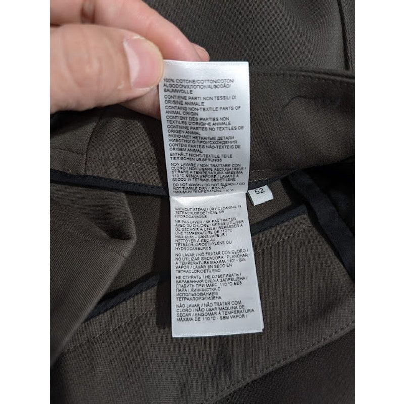 Bottega Veneta o1rshd1 Compact Wool Trousers in Olive Size US 36 / EU 52 - 18 Thumbnail