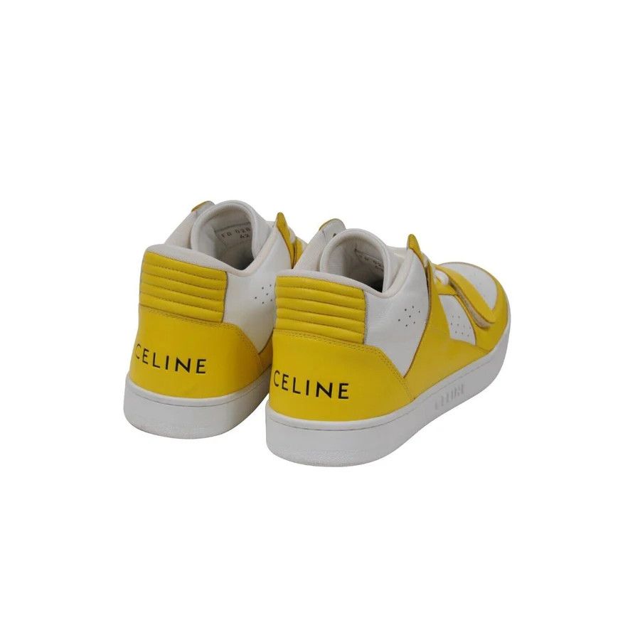 Celine o1bcso1str0724 CT-01 "Z" Trainer High Sneaker White/Yellow Size US 9 / EU 42 - 8 Thumbnail