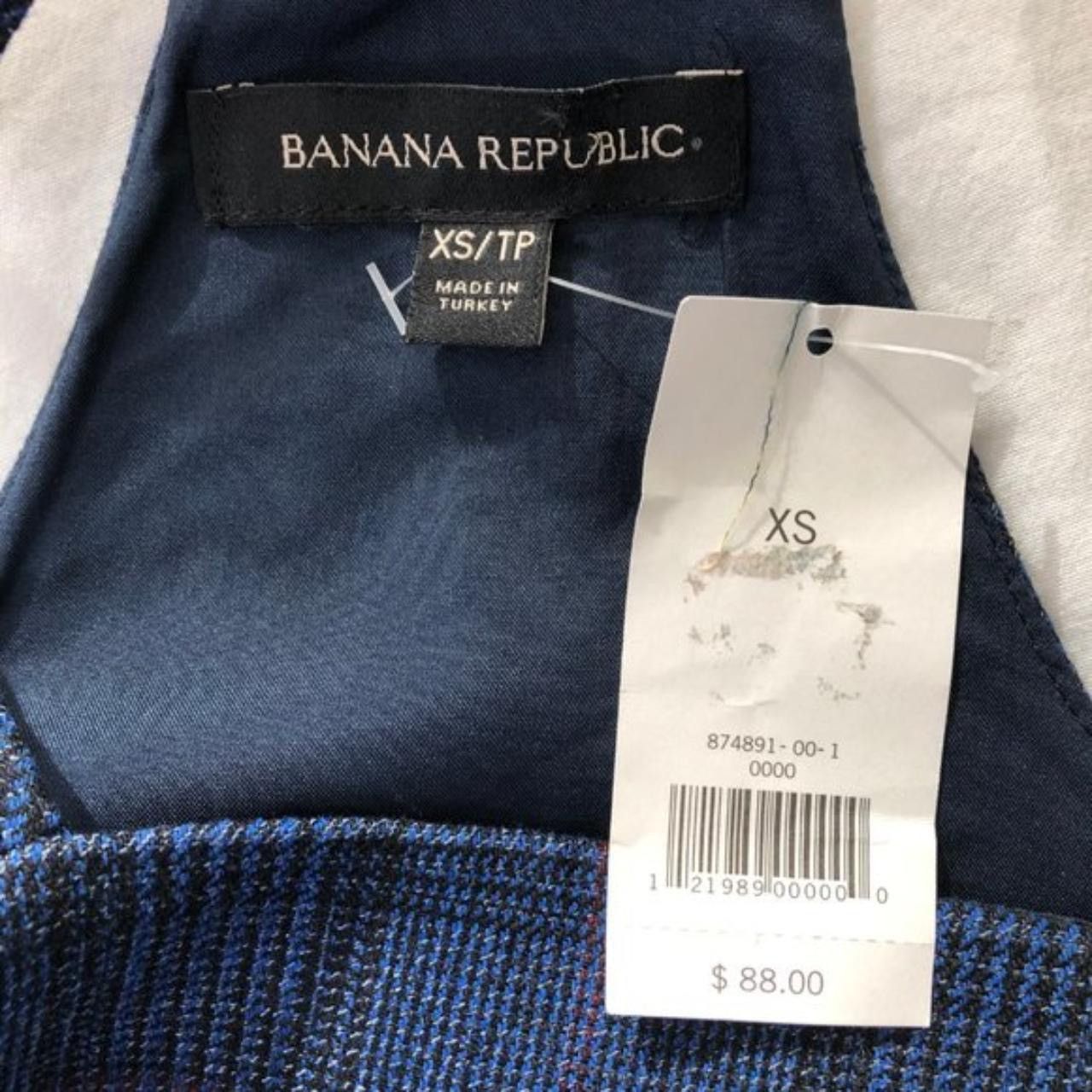 Banana Republic New Banana Republic Plaid Sleeveless Tie Waist Apron Top Size XS / US 0-2 / IT 36-38 - 7 Thumbnail