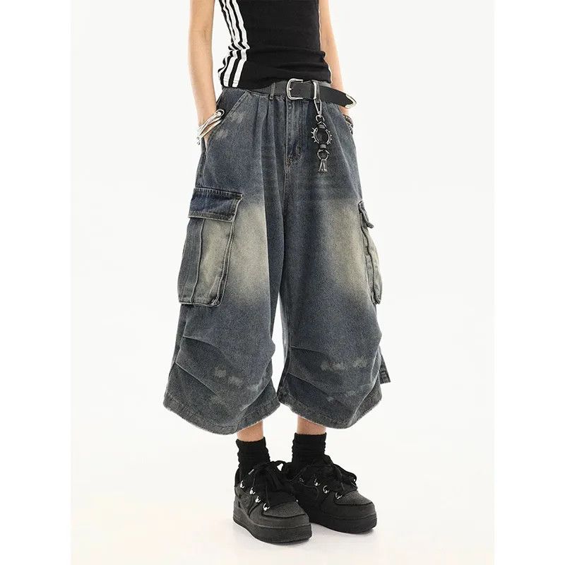 Japanese Brand × Vintage American Vintage Washed Denim Shorts Size 32" / US 10 / IT 46 - 1 Thumbnail