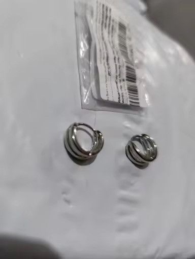 Jewelry Hollow Double Ring Small Hoop Earrings Size ONE SIZE - 5 Thumbnail