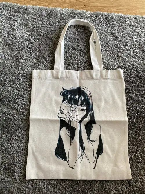 Other Graphic Hipster Cartoon Print Shopping Bag Size ONE SIZE - 2 Thumbnail