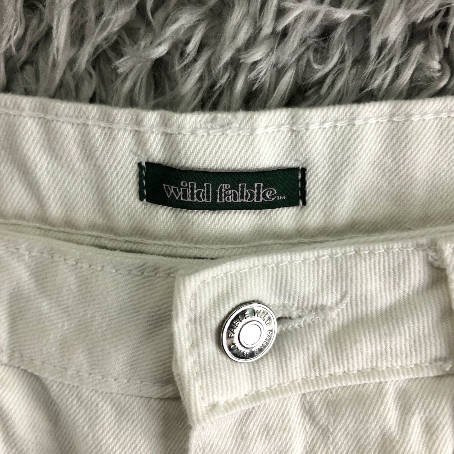 Vintage Wild Fable Highest Rise Womens Shorts Size 18 White Denim Jean Shorts Size 40" / US 18 - 7 Thumbnail