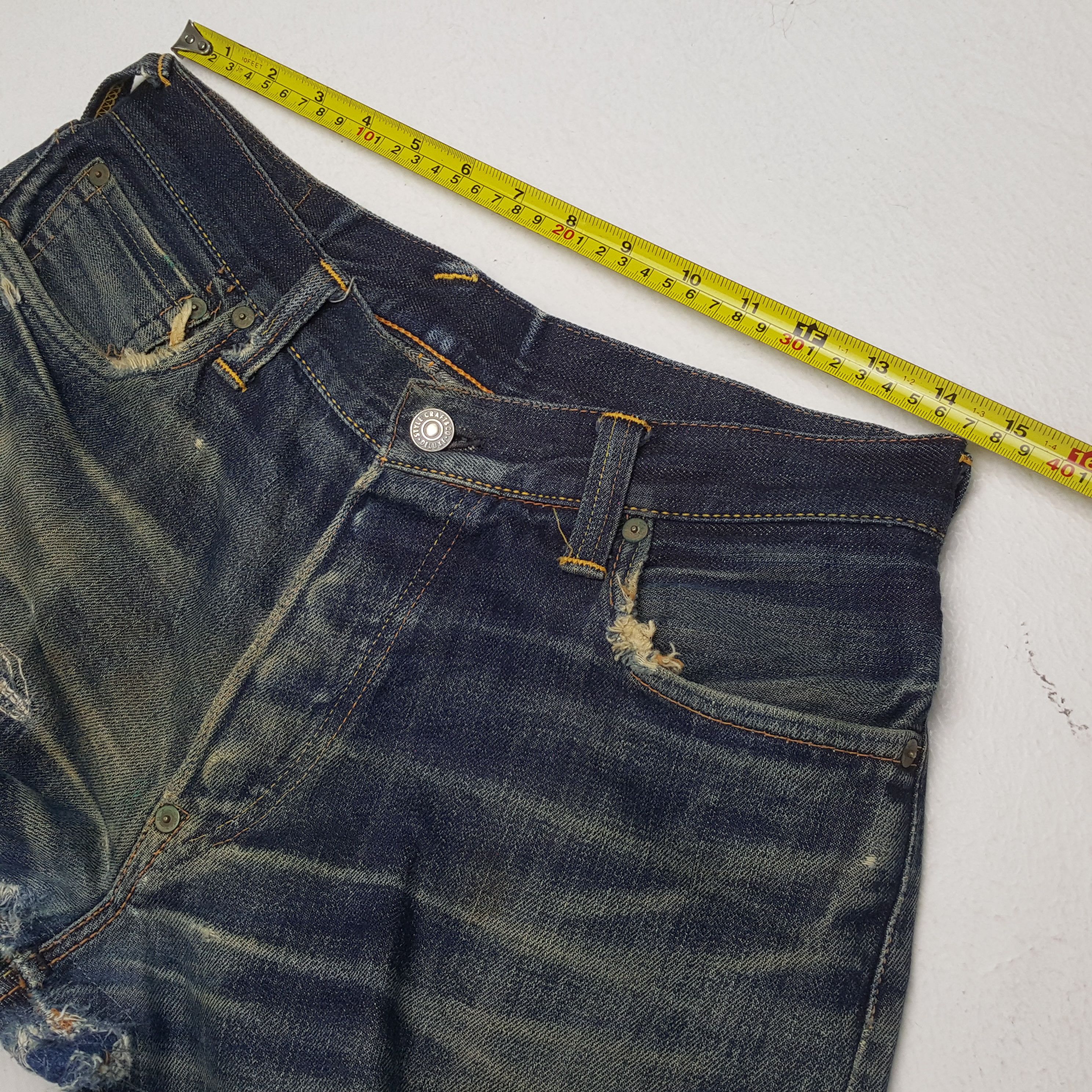 Vintage EVISU Japanese Brand Streetwear Custom Daicock Jeans Size US 29 - 7 Thumbnail