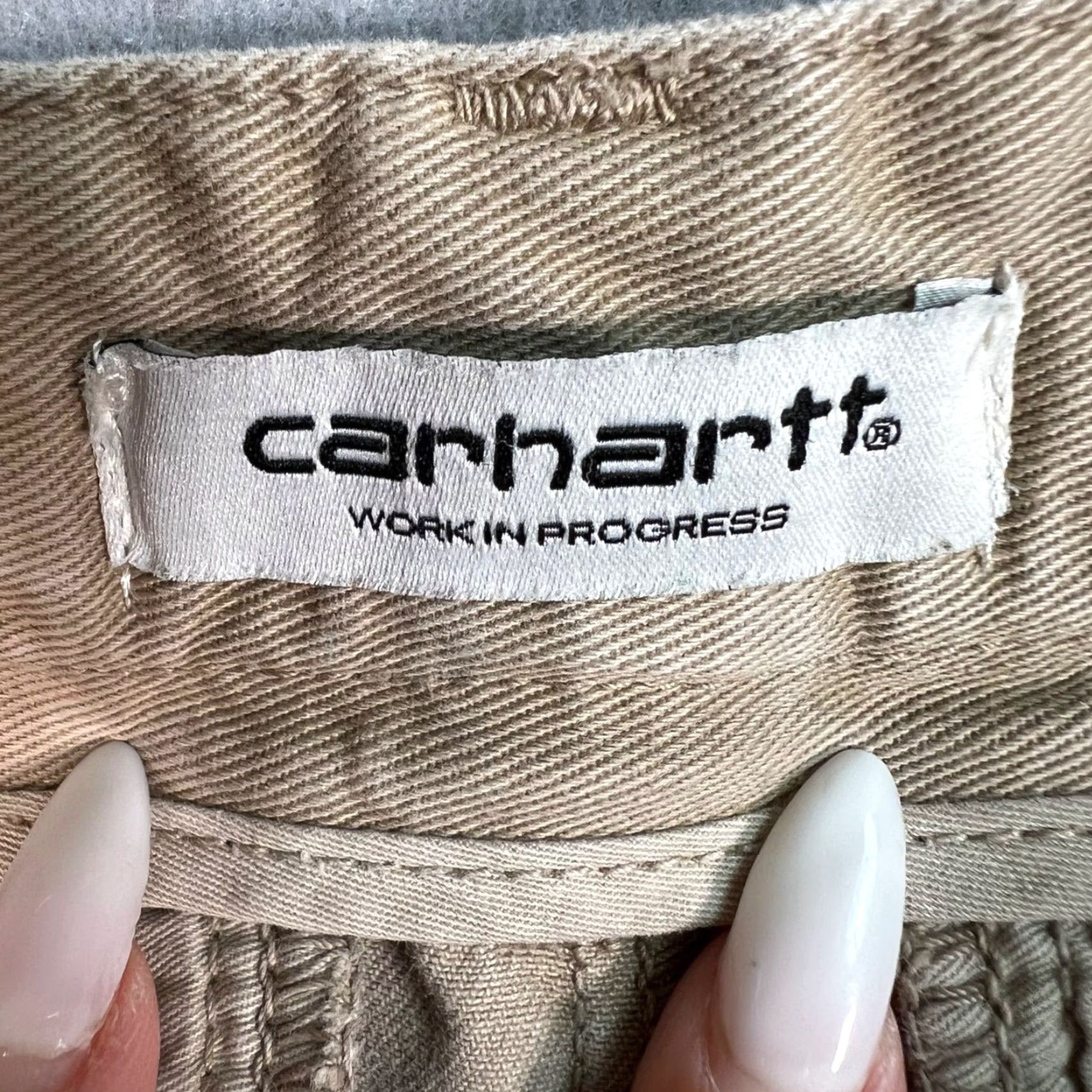 Carhartt Carhartt Beige Pants Women Size 27 Chino Canvas Straight Leg 27" Inseam Casual Workwear Size 27" / US 4 / IT 40 - 3 Thumbnail