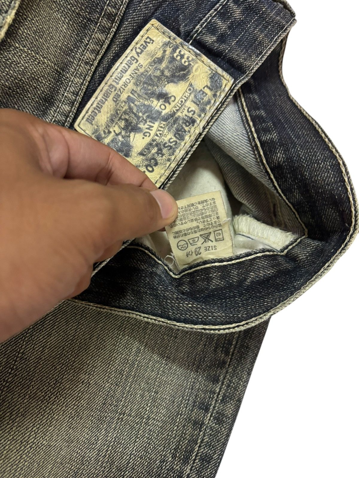 Levi's Vtg 90s Levis Japan 501 Distressed Jeans Size US 30 / EU 46 - 7 Thumbnail