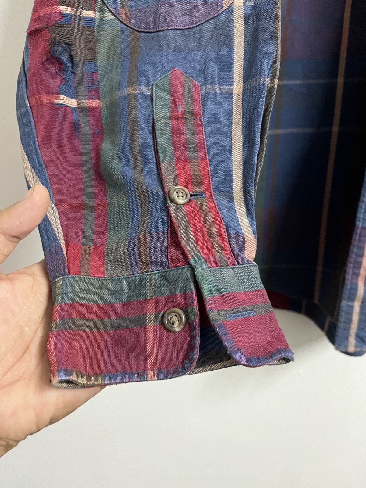 Polo Ralph Lauren VINTAGE 90s🔥 POLO RL OUTDOOR DISTRESSED plaid canvas Size US L / EU 52-54 / 3 - 8 Thumbnail
