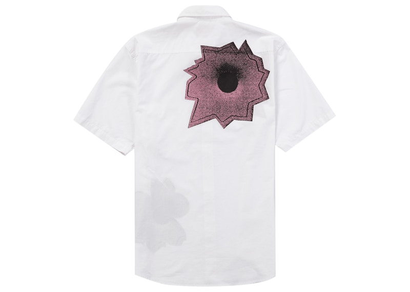 Designer Men's White Flower Shirt Size US M / EU 48-50 / 2 - 2 Thumbnail
