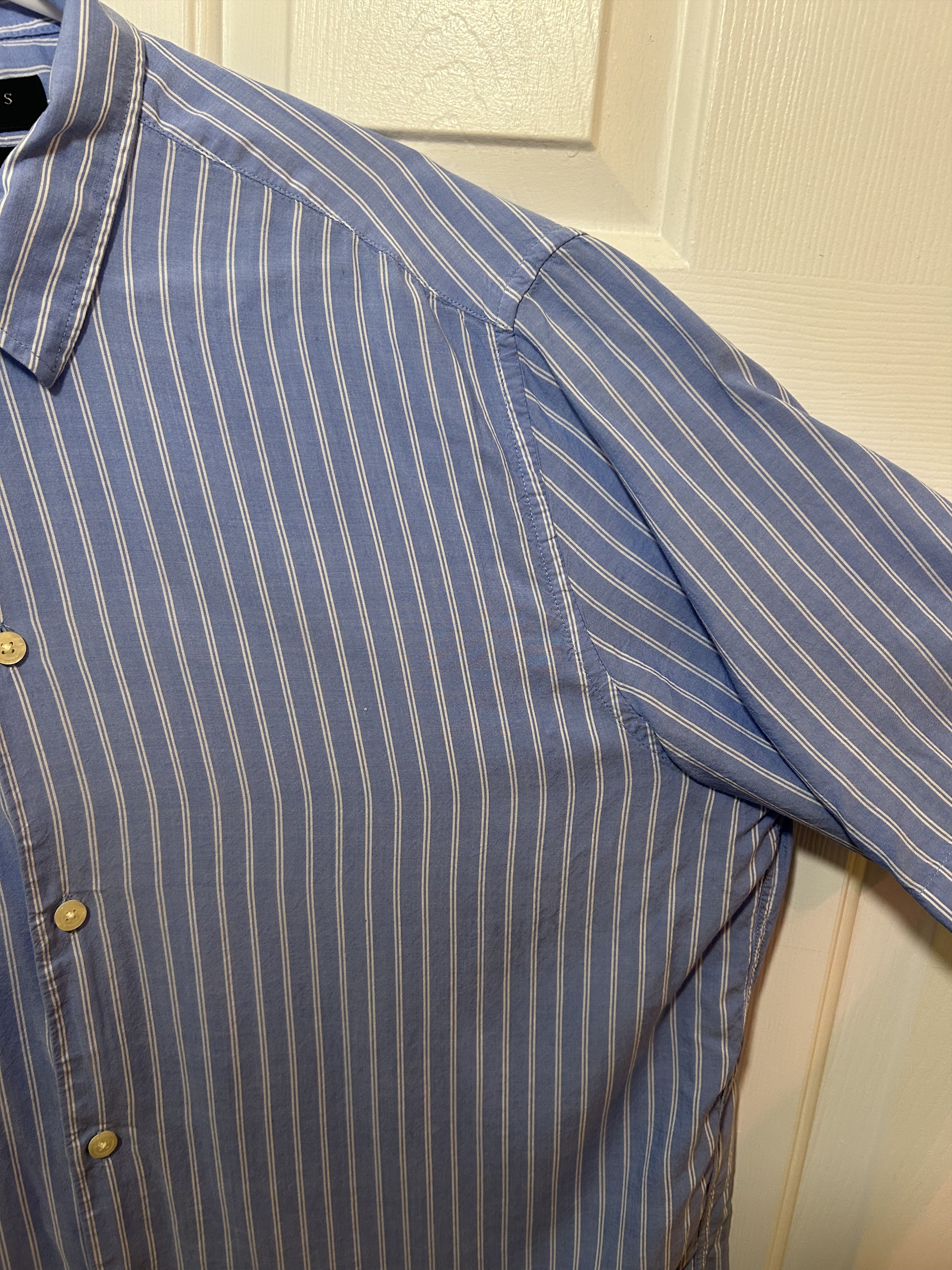 Allsaints All Saints Striped Summer Button Up Size US L / EU 52-54 / 3 - 3 Thumbnail