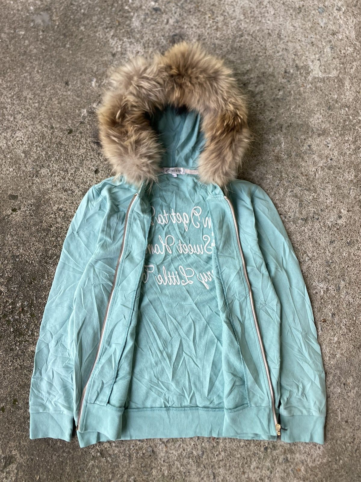 Hysteric Glamour × If Six Was Nine × Le Grande Bleu (L.G.B.) Japanese Brand Active Days Poem Faux Fur Hoodie LGB Style Size US M / EU 48-50 / 2 - 5 Thumbnail