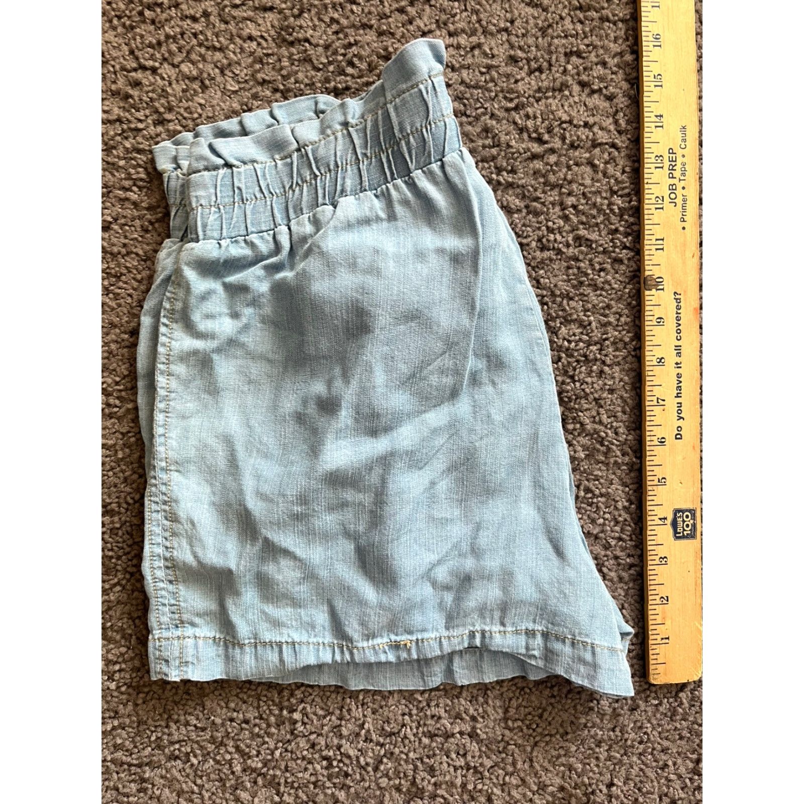 Vintage JOLT Shorts Women Juniors Medium Blue Linen Denim Womens Size 32" / US 10 / IT 46 - 3 Thumbnail