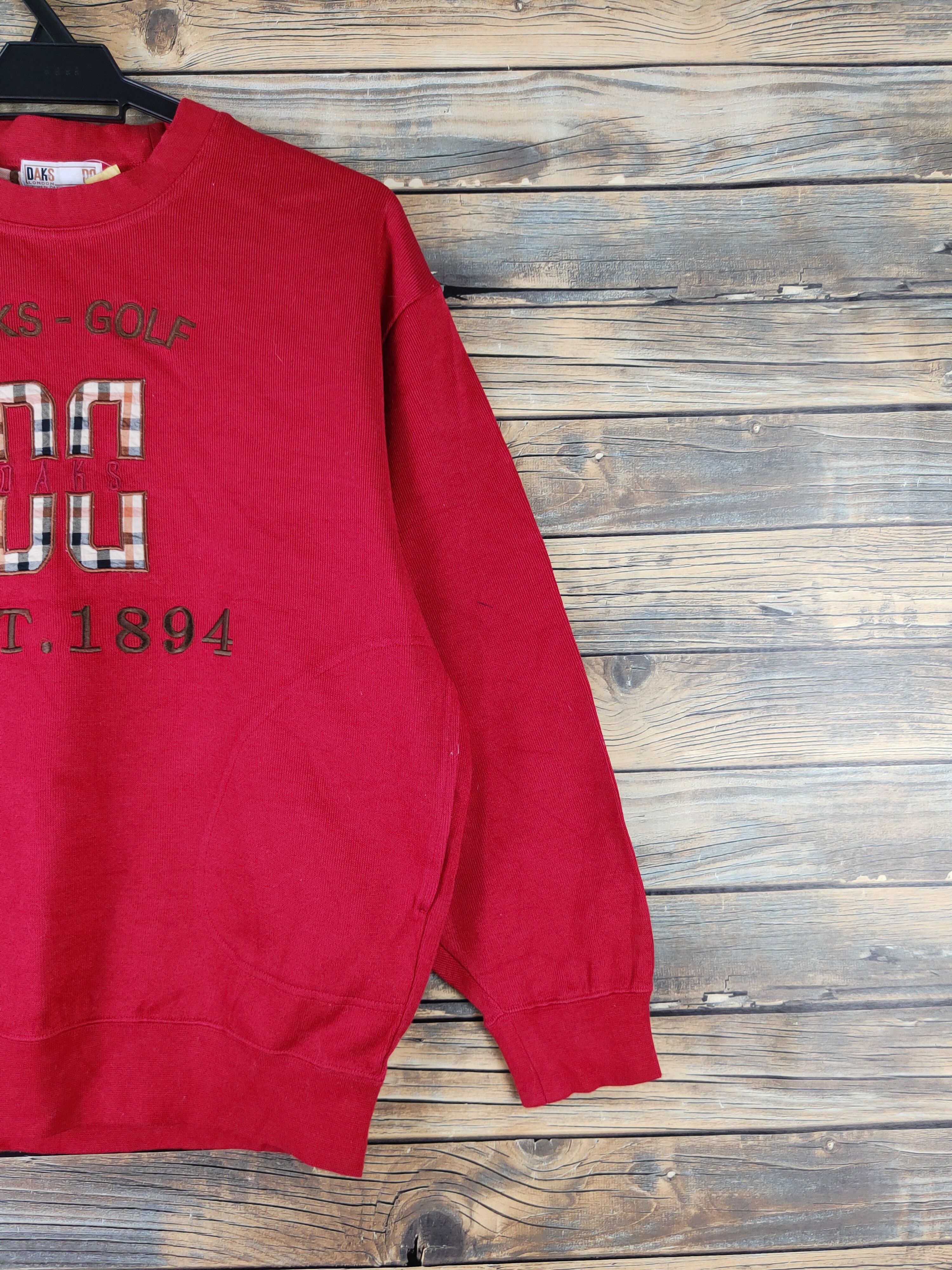 Japanese Brand × Vintage DL Daks Golf Red Sweatshirts #444 Size US M / EU 48-50 / 2 - 5 Thumbnail