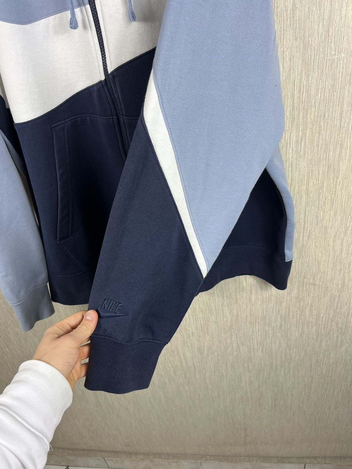 Nike Nike y2k big swoosh logo zip hoodie sweatshirt baby blue Size US XL / EU 56 / 4 - 11 Thumbnail