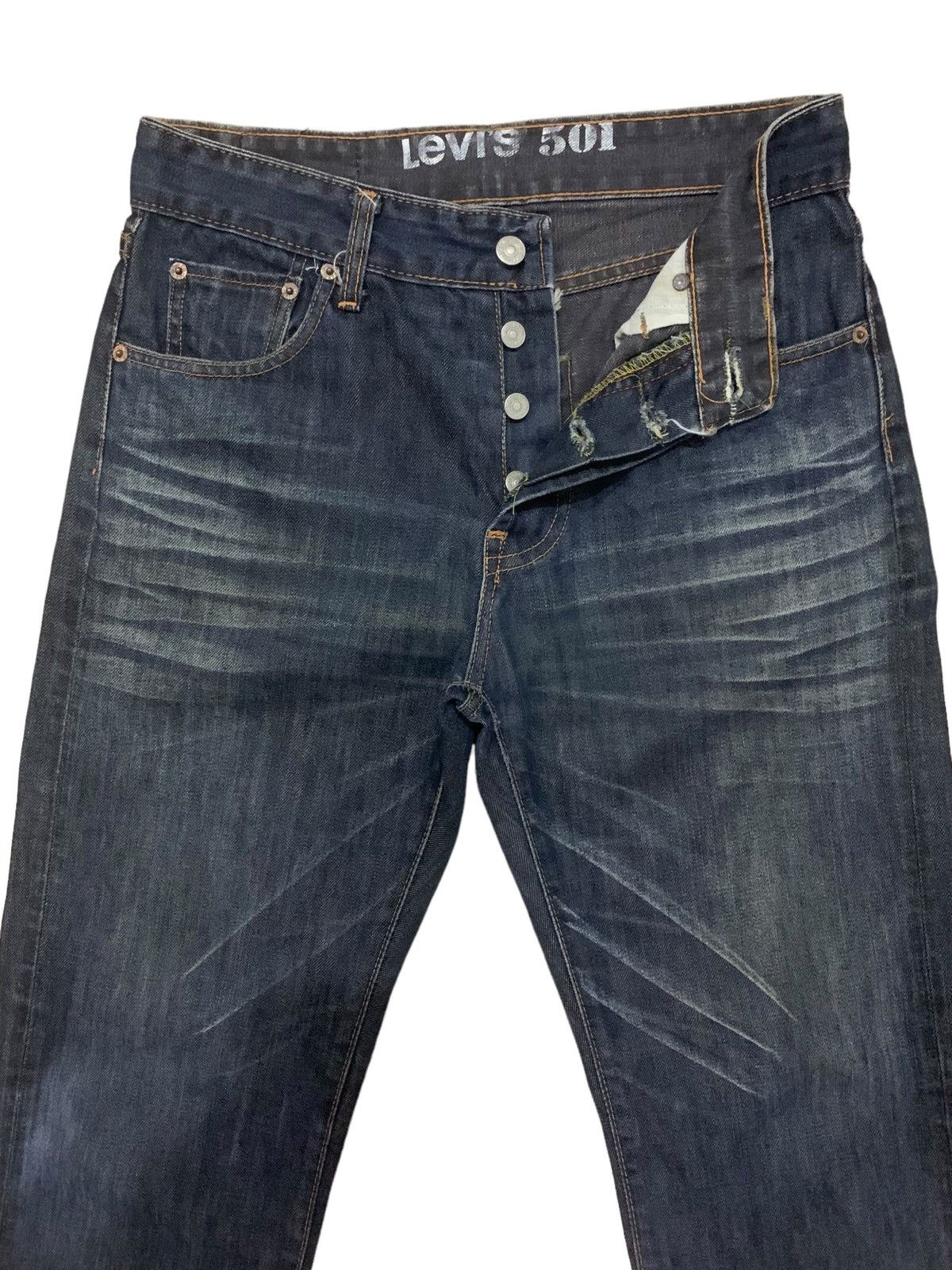 Levi's × Levi's Vintage Clothing Vintage 80s Levis 501 ButtonFly Dark Wash Jeans Size US 31 - 3 Thumbnail