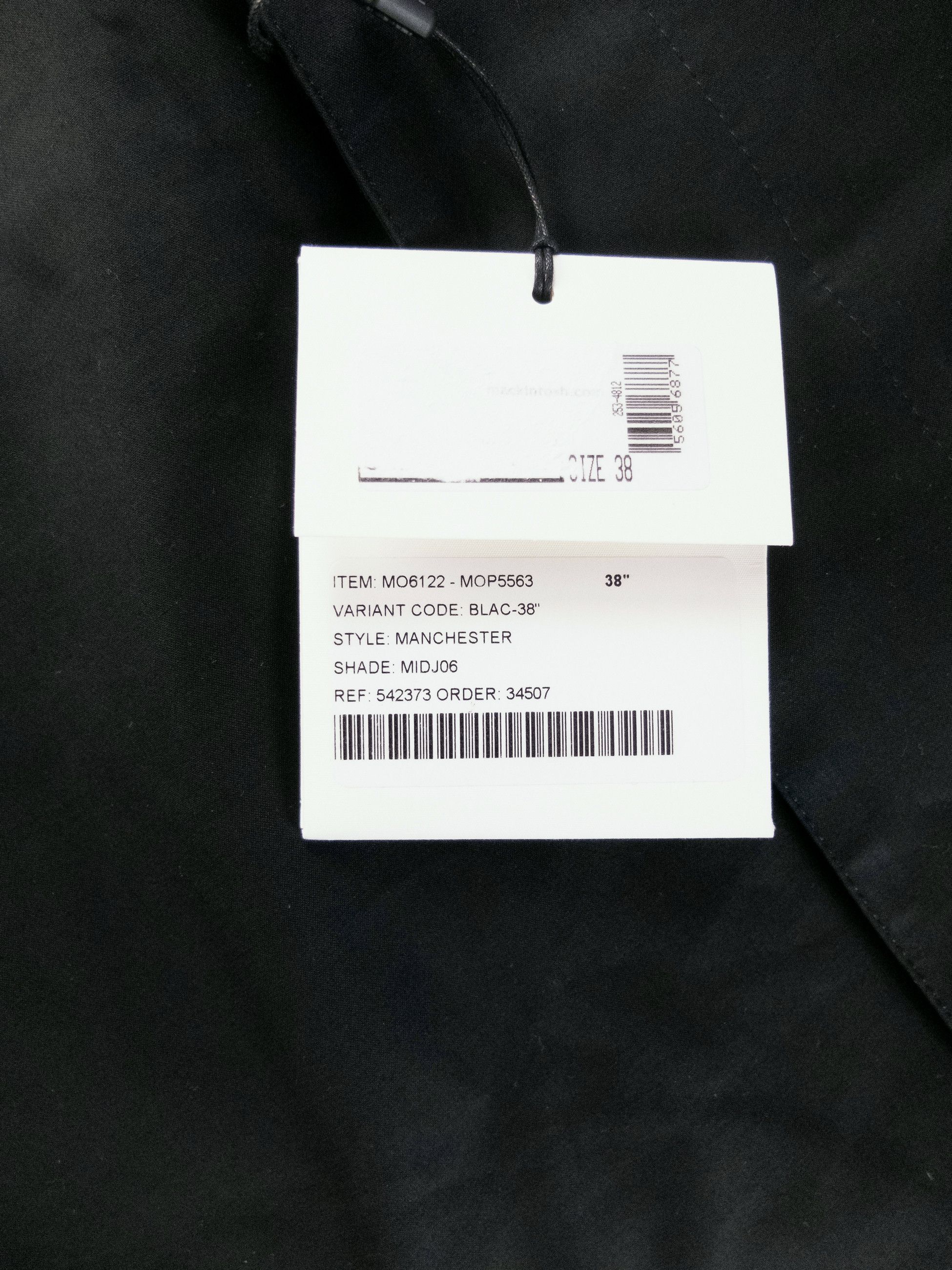 Mackintosh MACKINTOSH Manchester black regular fit cotton coat Size US M / EU 48-50 / 2 - 6 Thumbnail