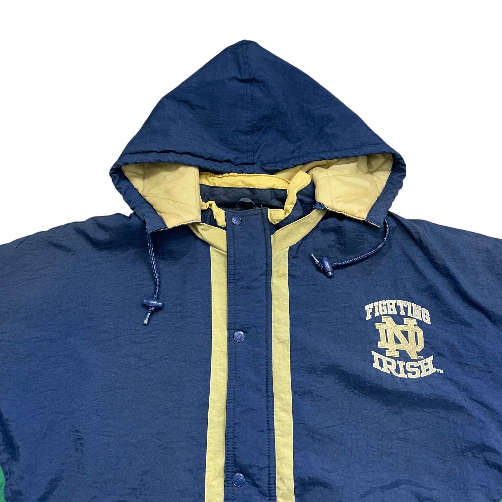 NCAA VTG 90s NOTRE DAME FIGHTING IRISH STARTER PUFFER JACKET Size US L / EU 52-54 / 3 - 4 Thumbnail