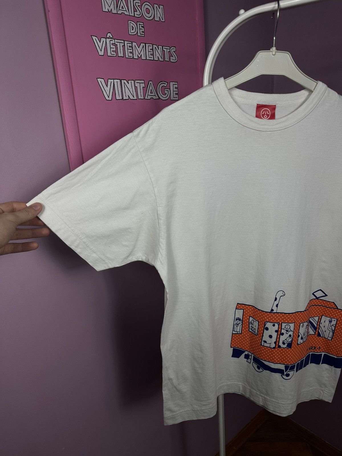 Other Ojico Japan T Shirt Tee White Train Printed Logo Size US M / EU 48-50 / 2 - 4 Thumbnail