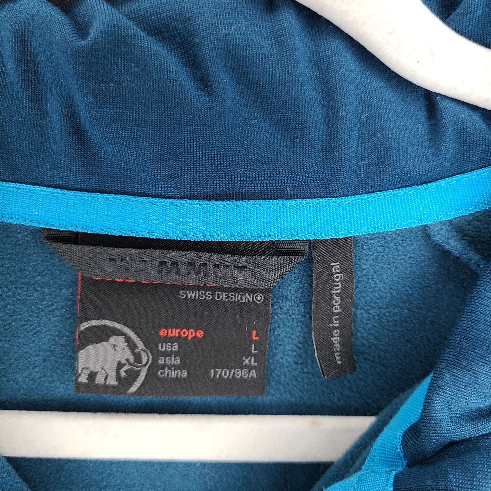 Mammut Mammut Blue & Navy Striped Turtleneck Jacket L, Women's Size L / US 10 / IT 46 - 3 Thumbnail