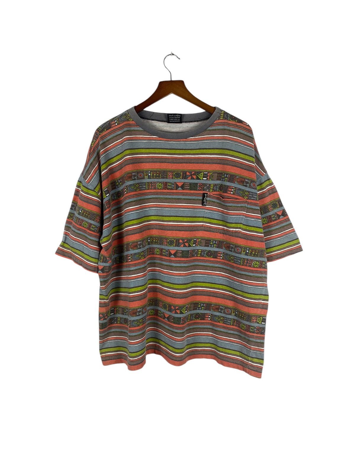 Vintage Vintage 90’s YAGA Full Print Tee Size US XL / EU 56 / 4 - 1 Thumbnail