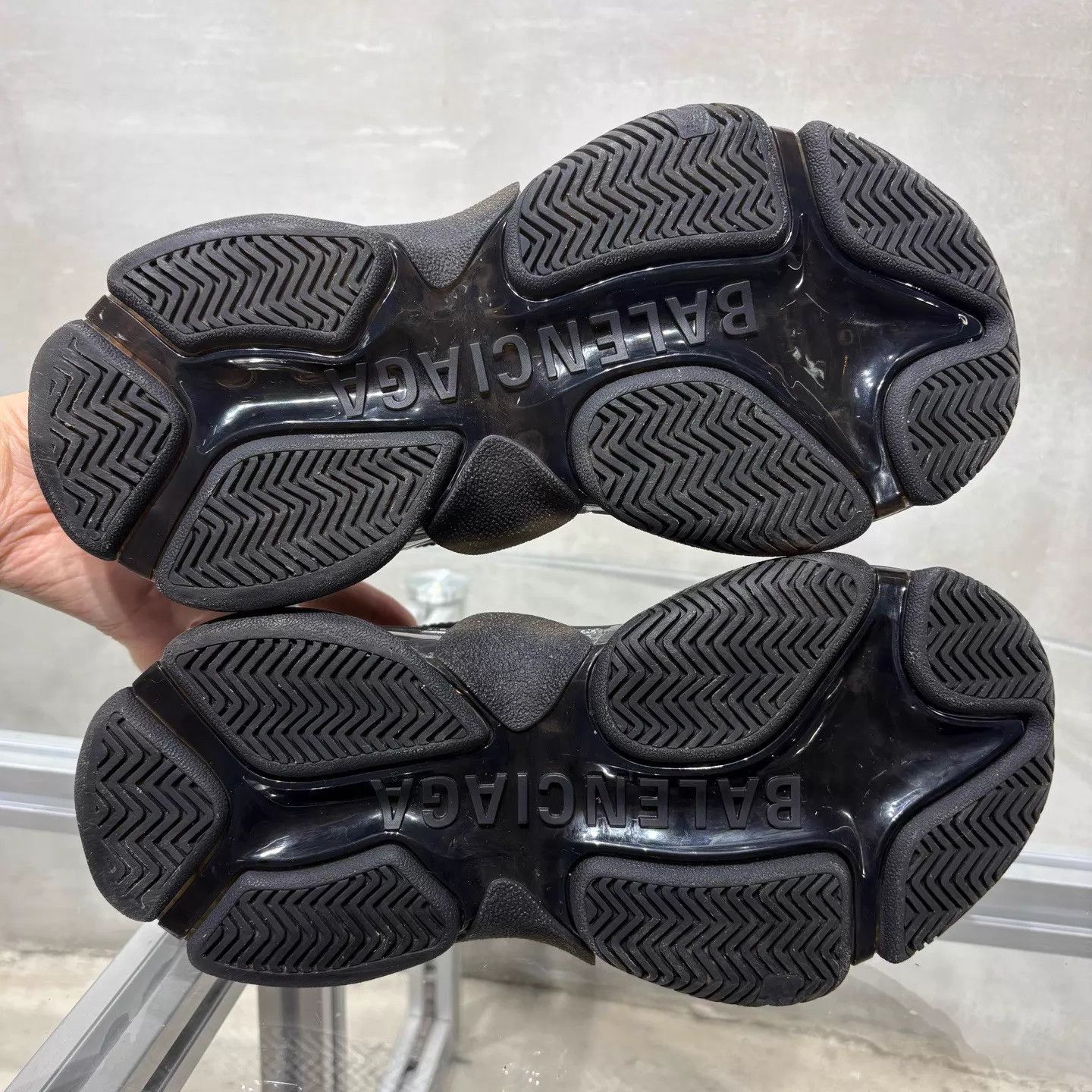 Balenciaga Balenciaga BLCG Triple S Black Silver Women's 36 Size US 5.5 / IT 35.5 - 7 Thumbnail