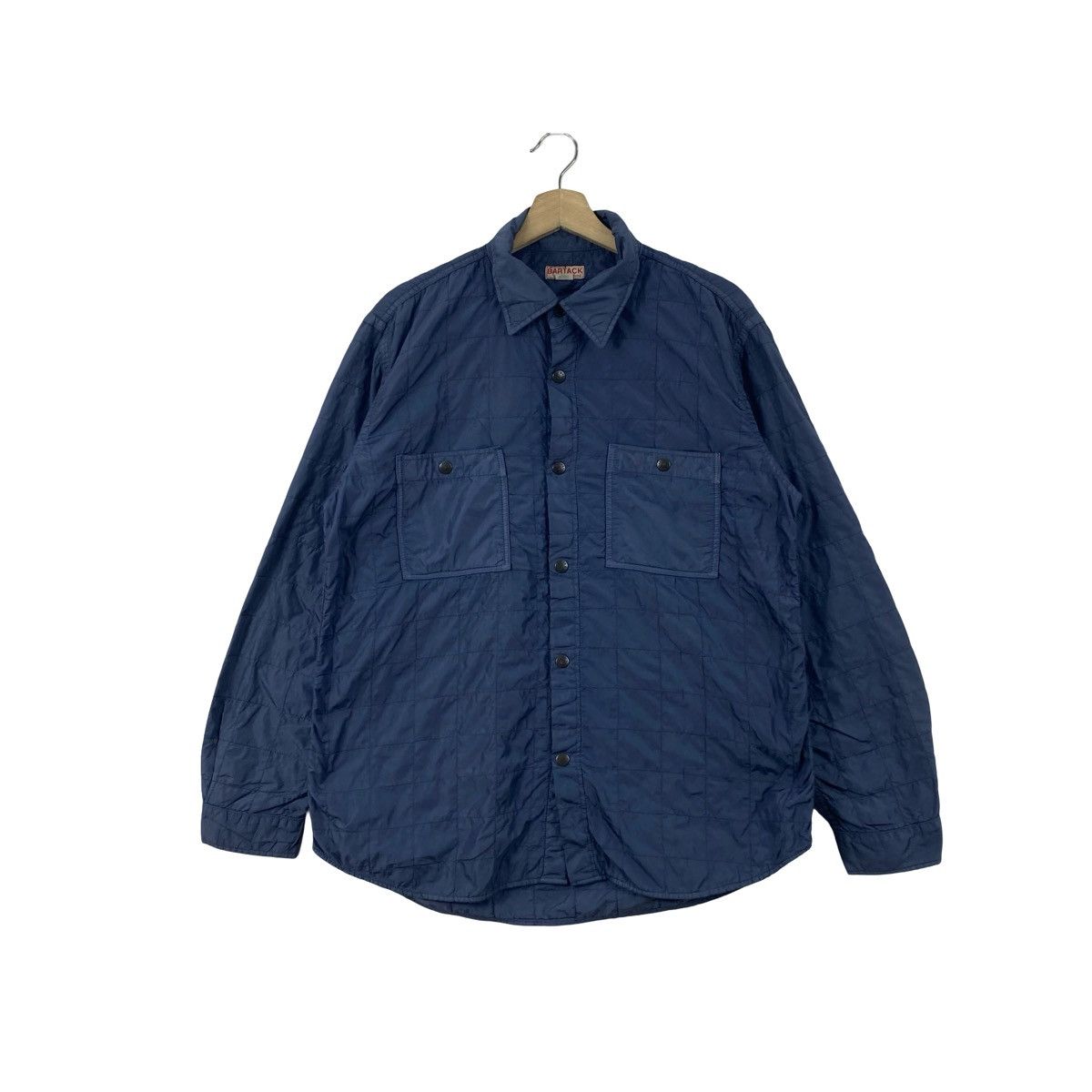 Vintage Vintage BARTACK Quilted Workwear Jacket Button Up Overshirt Size US L / EU 52-54 / 3 - 1 Thumbnail